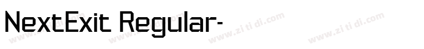 NextExit Regular字体转换